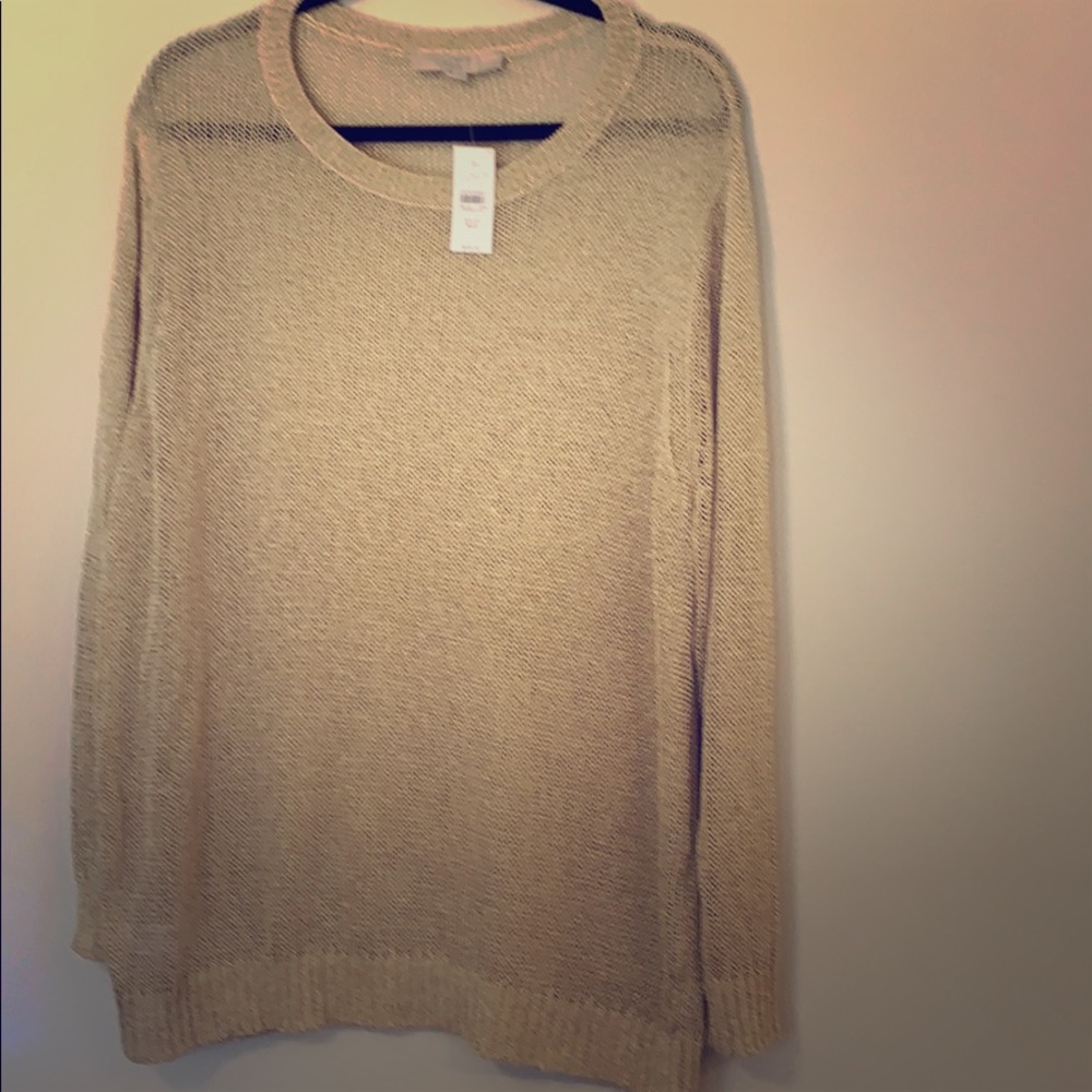 Loft Gold Metallic Sweater